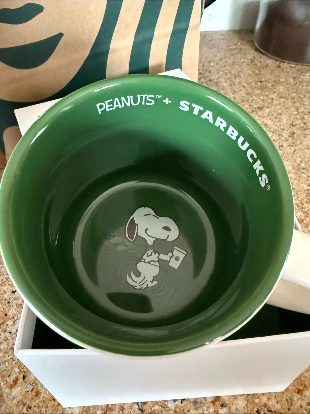 Starbucks limited edition Ceramic Mug — peanut + Starbucks NEW